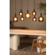 ELOISE - Pendant light - 7xE27 - Black 45405/07/30 Lucide